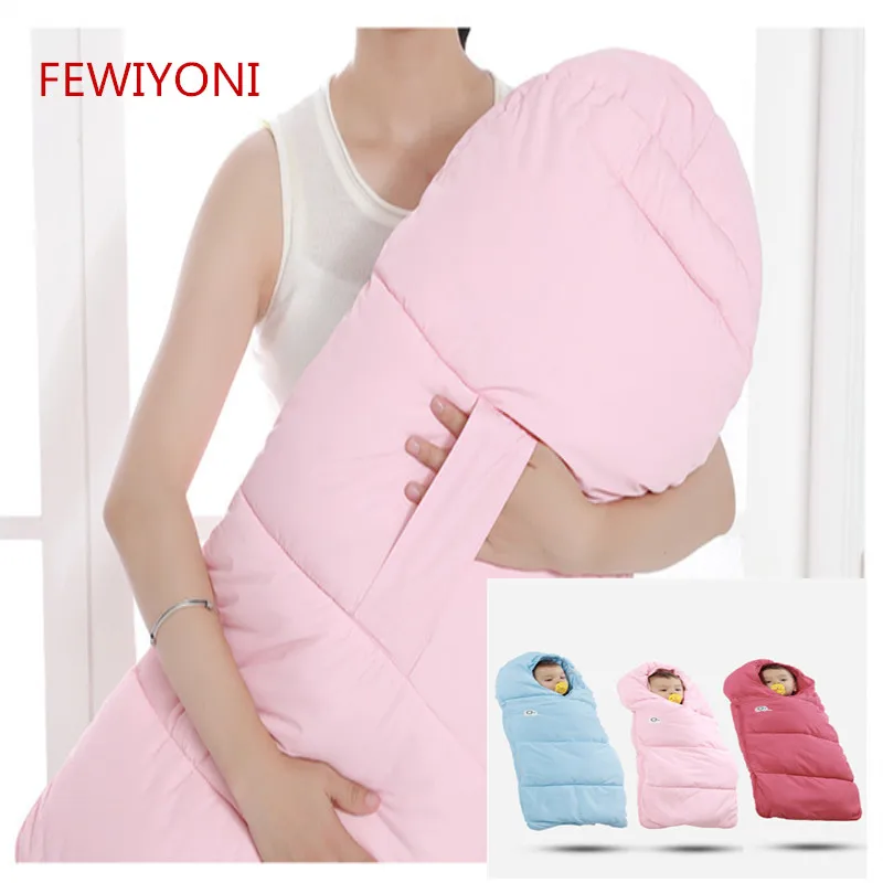 

FEWIYONI by newborn sleeping bag winter baby stroller bed cute embroidery baby sleeping bag