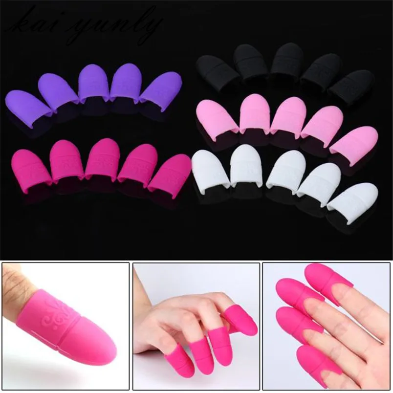 

10PCS Beauty Silica Gel Nail Soak Off UV Gel Nail Art Polish Remover Wrap Cap Easy Convenient Makeup Tool Gift Oct 1