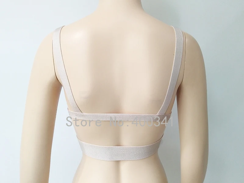 2019 new arrivals womens elastic bandage crop top spaghetti strap busty solid candy color v-neck hot sale  EV1529
