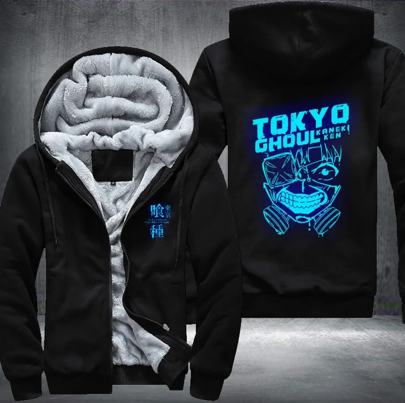 Новая зимняя повседневная толстовка с капюшоном Tokyo ghoul аниме Кен канеки маска