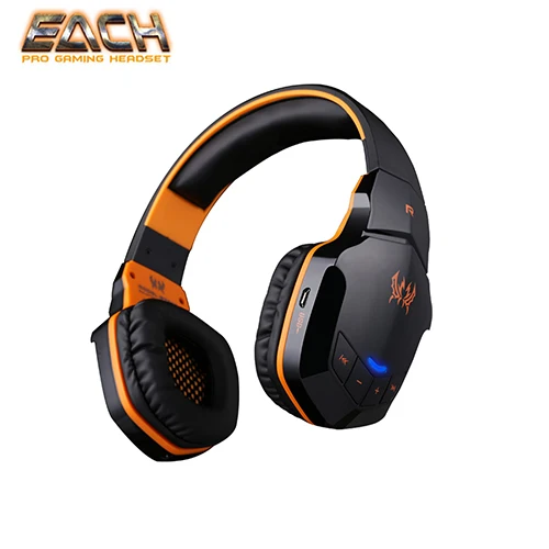 KOTION EACH Earphones Wireless Bluetooth Headset Sport Stereo Headphone For Phone Wireless Gaming Headset Bass HIFI Microphone - Цвет: B3505 orange