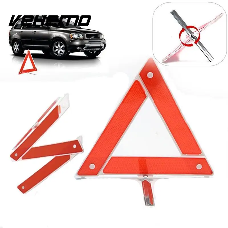 Warning Sign Triangle Eu Approved Emergency Breakdown Red With Stand & Case Warning Sign Triangle Eu Approved Emergency Breakdown Red With Stand & Case