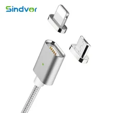 Sindvor Magnetic Charger Cable For iPhone 6 6s 7 Plus 5 5s Micro Usb Magnetic Charging Cable For Samsung Huawei Android Phone