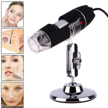 

Mini Portable Electron Microscope 500X 8 LED USB Digital Microscope Endoscope Camera Microscopio Magnifier with Stand