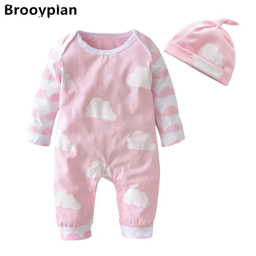 New 2018 Autumn Newborn Baby Girl Clothes Baby Rompers ...