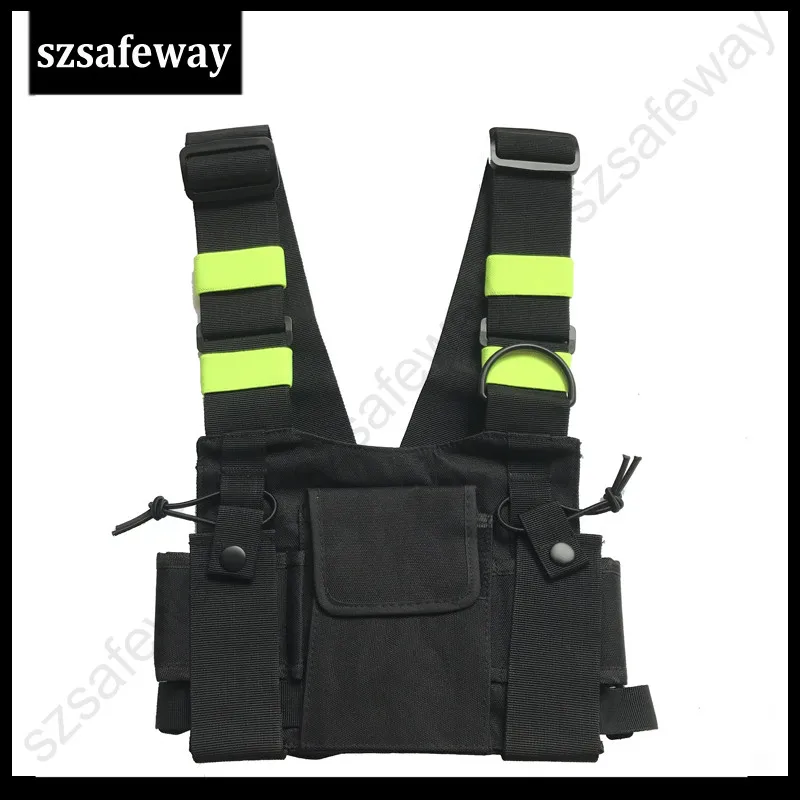 2016 latest new design Nylon Two way radio pouch Chest Pack walkie talkie bag Holder Carrying 2
