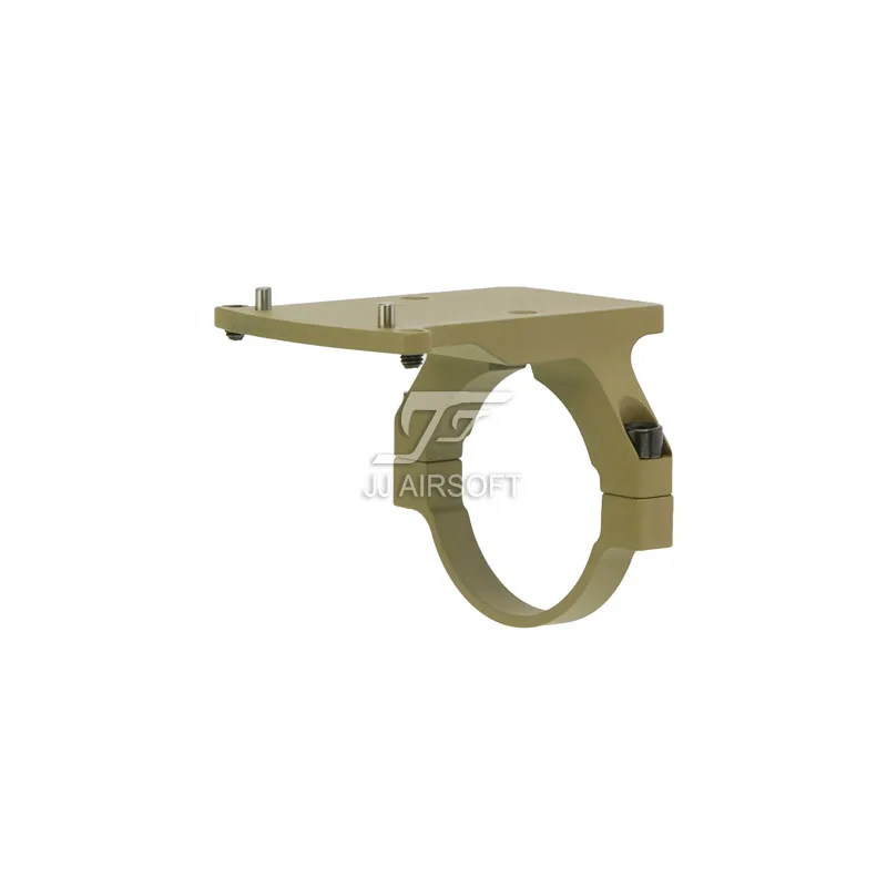 JJ Airsoft RMR Red Dot Mount ACOG 4x32 TA31 Red Fiber Illuminated Black/Tan