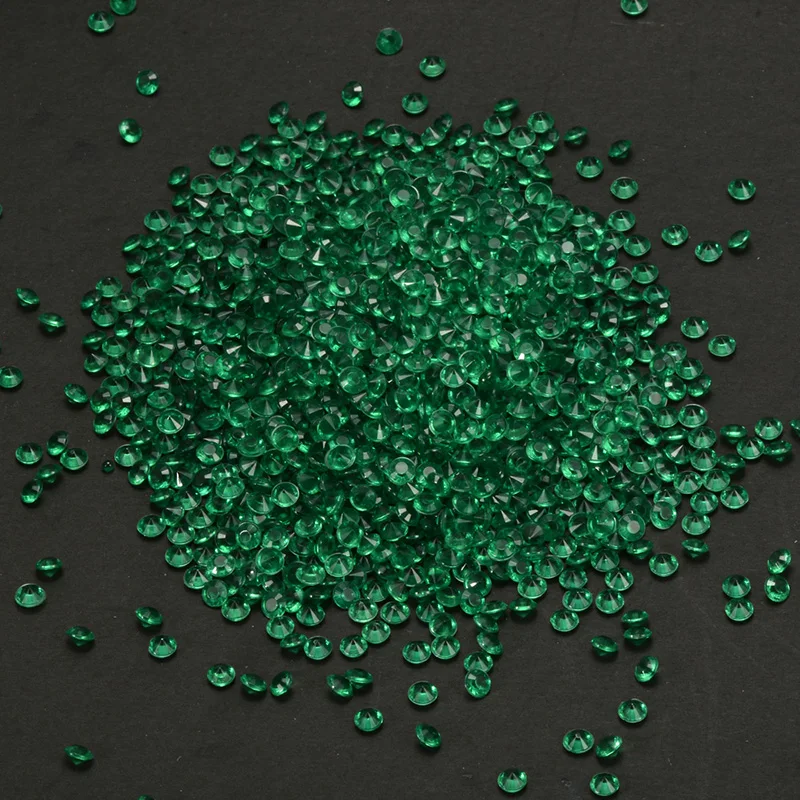 Аксессуары дизайн дисплея ремесла пластиковый Камень Акриловые бриллианты искусственный прозрачный наполнитель для сосудов украшения аквариума - Цвет: Dark Green