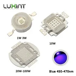 1w 3w 100w led chip 450nm 250