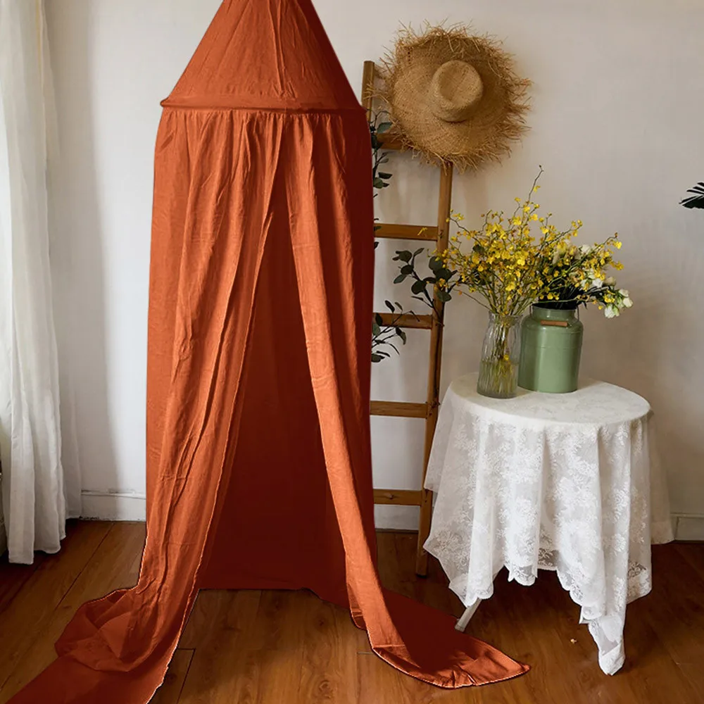 

Baby Bed Canopy Bedcover Round Mosquito Net Curtain Bedd Open door high quality dome hanging children's tent bed B22 35
