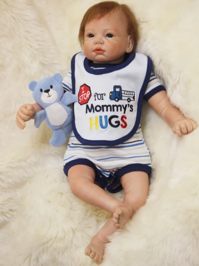 Otarddolls kawaii мальчик Кукла reborn игрушки для детей ручной работы 22 дюйма Милый силикон