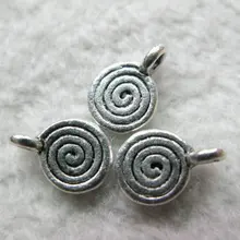 300 шт антикварные серебряные гвоздики Подвески-DIY ювелирных изделий серьги ожерелье браслет сумочка Металлические модные аксессуары