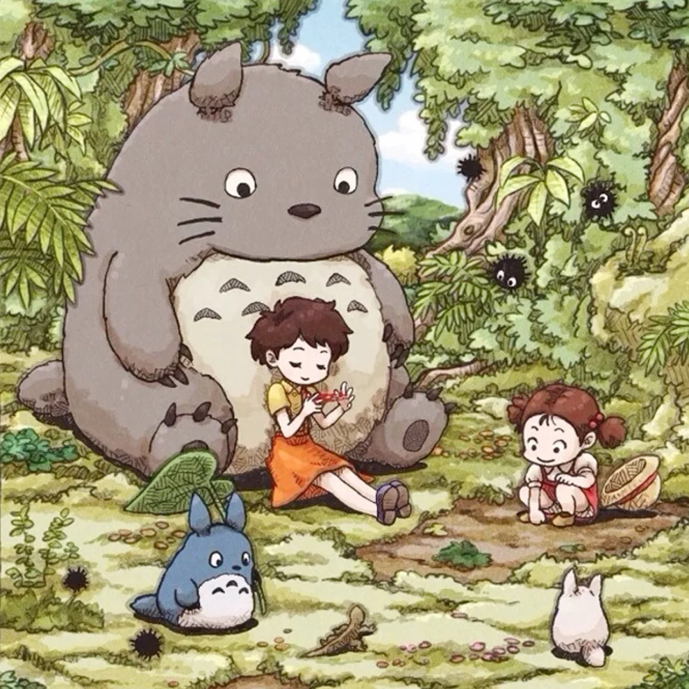 

5d Diy Diamond Painting Anime Totoro Cartoon Diamond Embroidery Animal Cross Stitch Diamond Mosaic Full Square Home Unframed