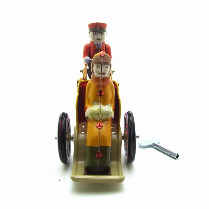 Винтажный Ретро человеческий трехколесный велосипед оловянные игрушки классический заводной ветряной трехколесный велосипед оловянная игрушка для взрослых детей коллекционный подарок