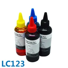 Горячая 400 мл для Brother LC123 высококачественные чернила для принтера комплект для DCP-J132W/J152W/J552WJ172W/J752W/MFC-J870DW/J650DW