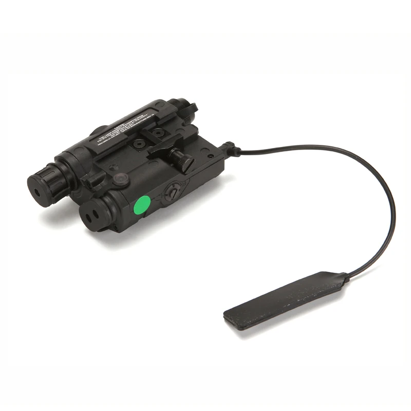 Caixa de Bateria Verde com Branco Lanterna e Lente Askco Airsoft Militar Tático - Peq-15 Laser Ponto Led ir Orangial an 13 Luzes de armas