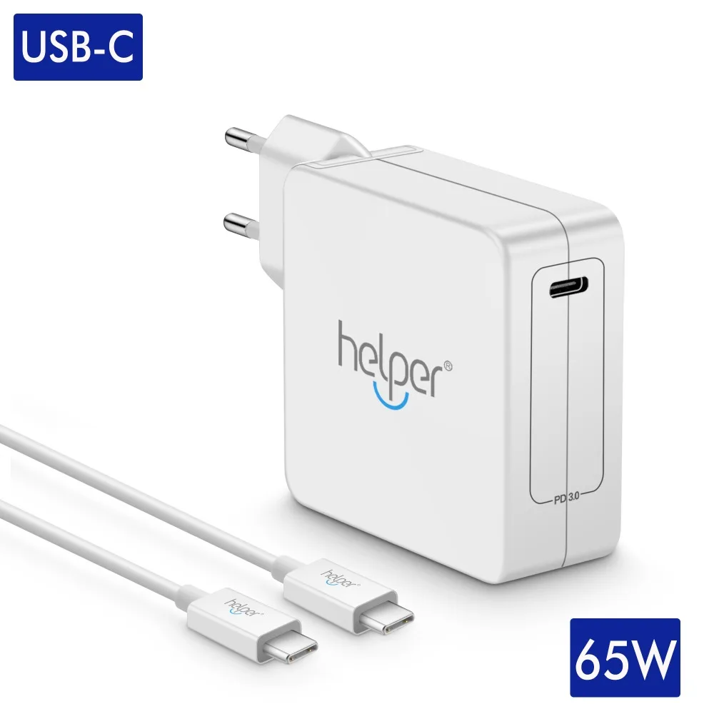 

USB Type C PD3.0 Quick Charger QC Adapter Charger for MacBook/Pro, Thinkpad X1 Dell Xiaomi Matebook and more USB-C devices