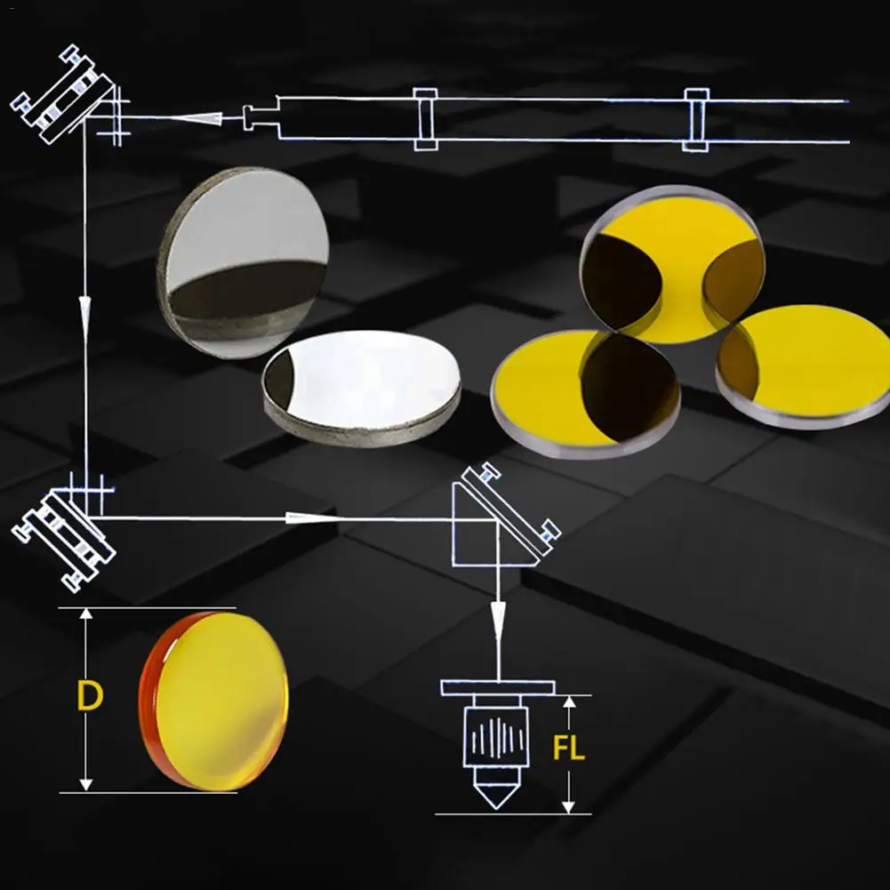 

K9 Glass Prism Infrared Technology Reflective Mirror Refractor Engraving Cutting Machine Tube Fittings Laser Lens