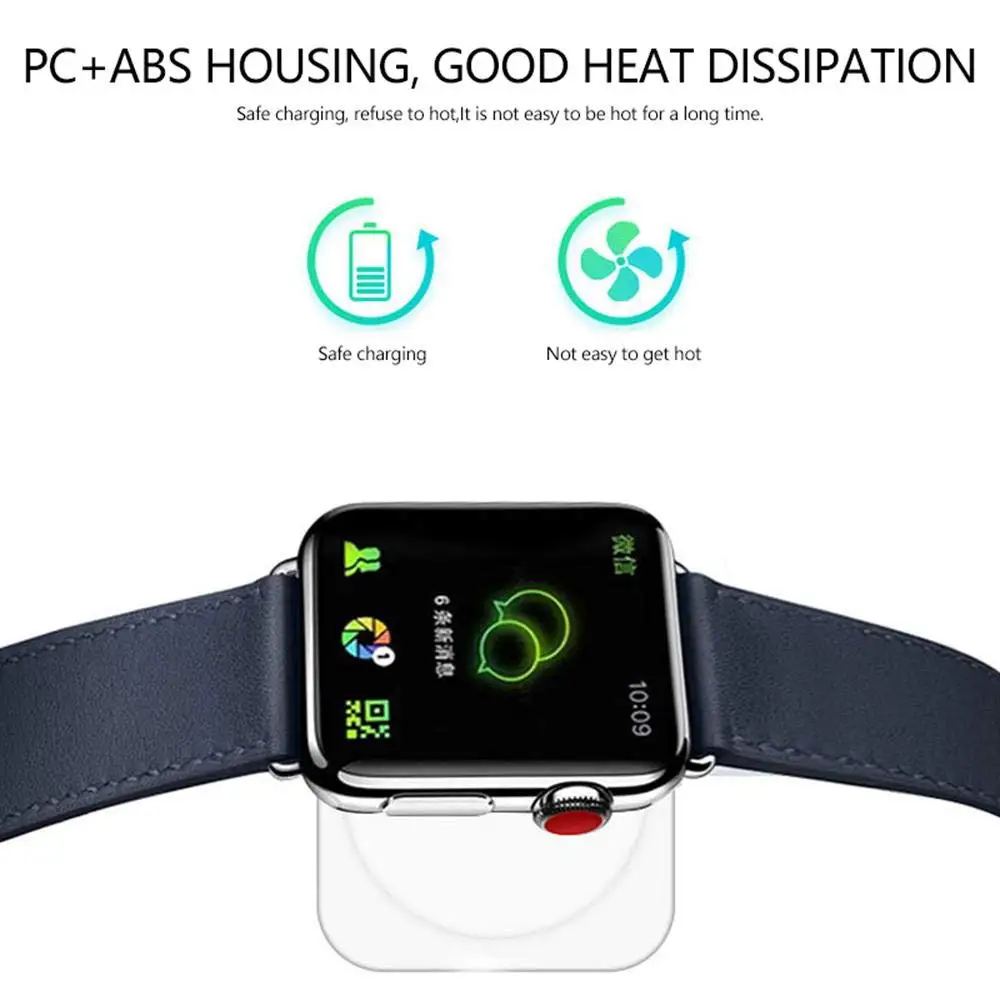 

QI Fast Wireless Charger for Apple Watch Series 1 2 3 USB Magnetic for Apple Watch 1 m Charging cable charging station dock pad