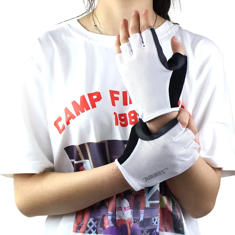 1 Pair Women/Men Anti-skid Breathable Gym Gloves Body Building Training Sport Dumbbell Fitness Exercise Weight Lifting Gloves