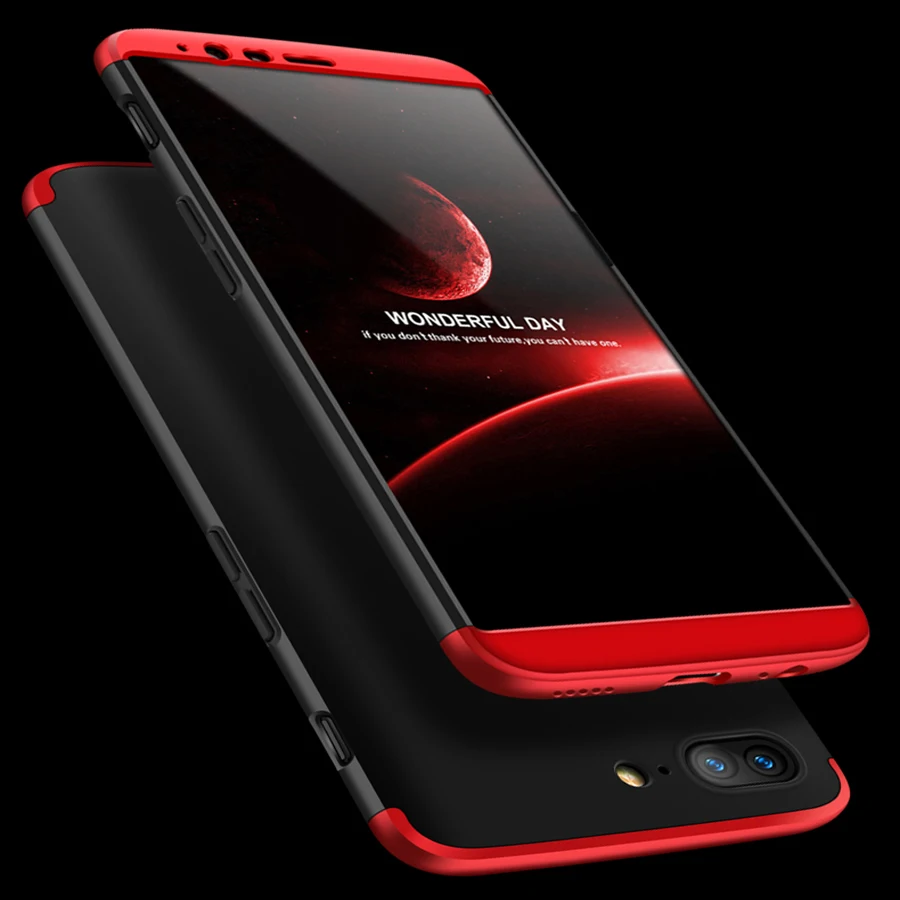 360 Degree Full Cover Case For Oneplus 5T Case 1+5T With Tempered Glass Luxury Plastic Case For Oneplus 5 T 1+5 T Phone Bag 