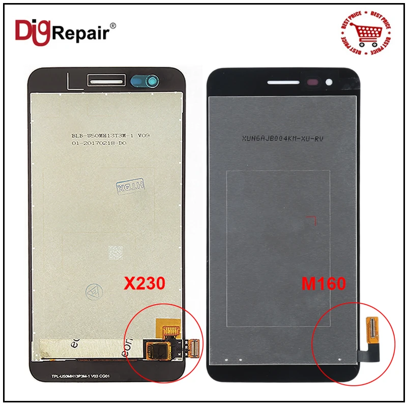 Для LG K4 2017 LCD M160 X230 ЖК дисплей кодирующий преобразователь сенсорного экрана в