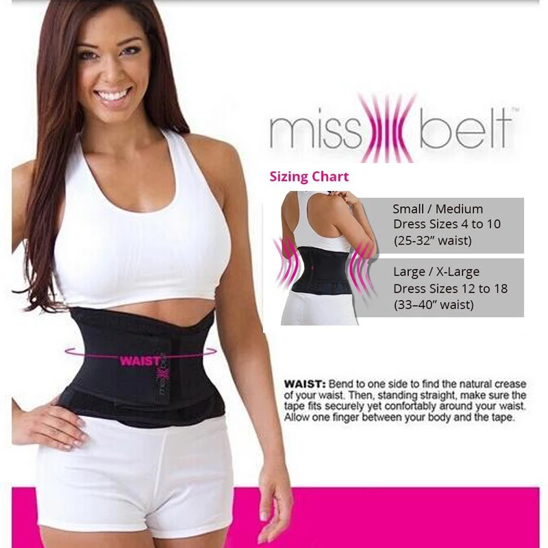 MT504 Free shipping Miss Belt Slimming Shaper Miss Waist Trainer Belt Body Shaper Belt For An