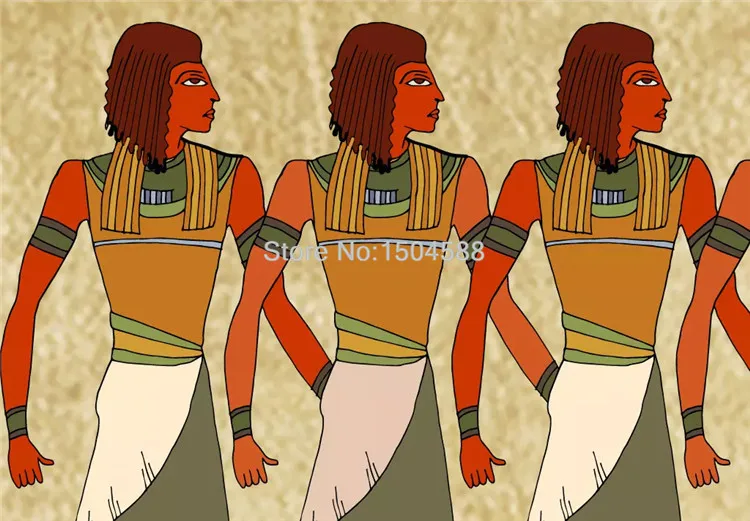 papel de parede foto estilo europeu retrô egípcio pintura fundo de parede