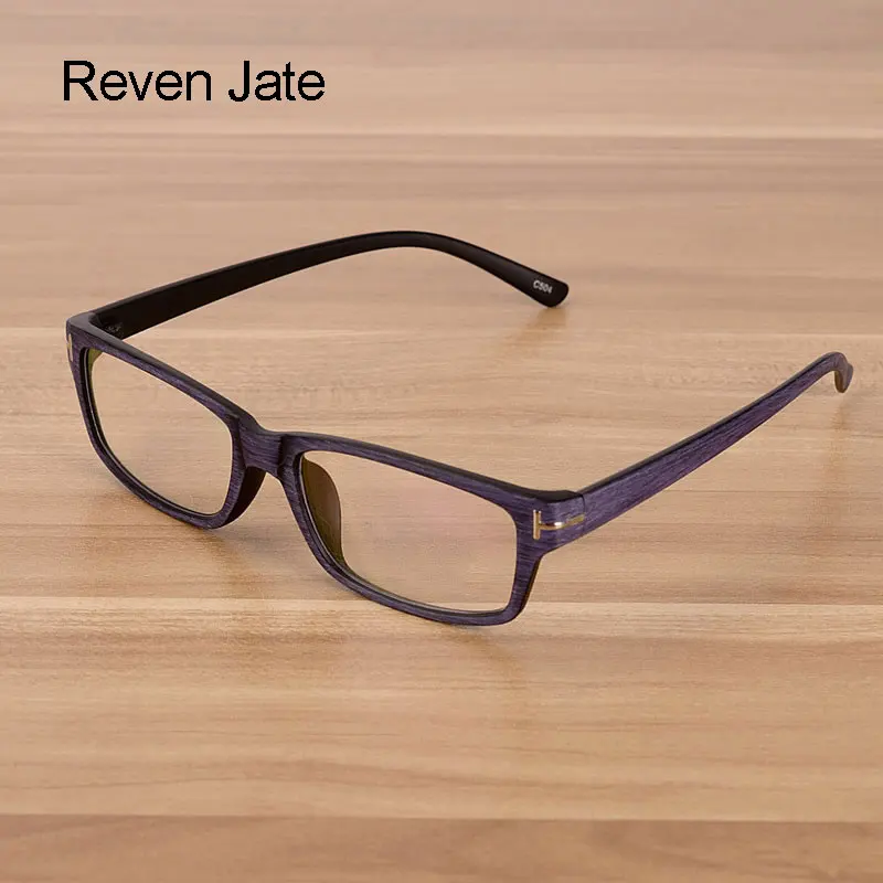 

Reven Jate Men and Women Unisex Wooden Pattern Fashion Retro Optical Spectacles Eyeglasses High Quality Glasses Frame Eyewear