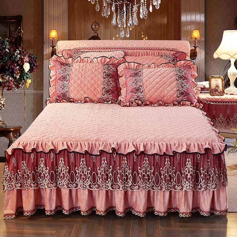 Теплый комплект постельного белья из плотного флиса, покрывало на кровать, покрывало на кровать, розовый, синий, Королевский/Королевский размер, постельное белье, постельное белье, couvre, lit colcha de cama