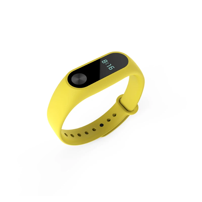 Силиконовый ремешок Mi band 2 для Miband 2, браслет на запястье, ремешок для часов, сменный ремешок для часов, аксессуары для ремня - Цвет ремешка: yellow