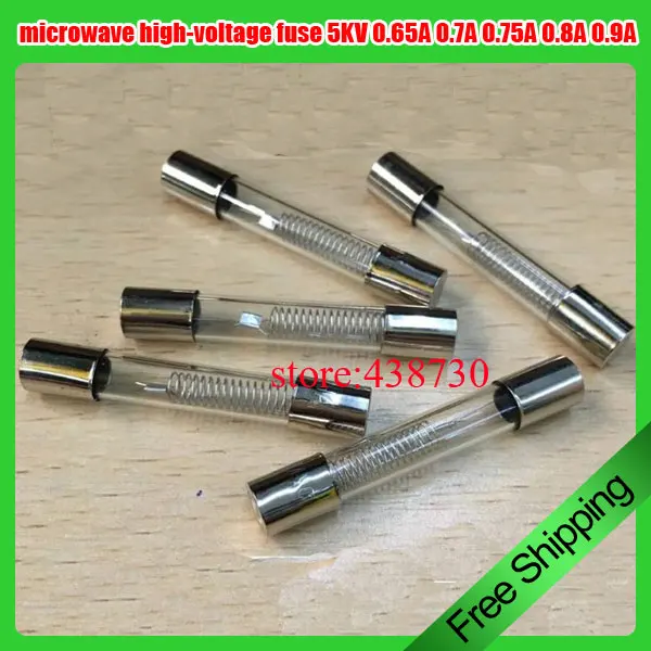 5pcs microwave high voltage fuse 5KV 0.65A 0.7A 0.75A 0.8A 0.9A