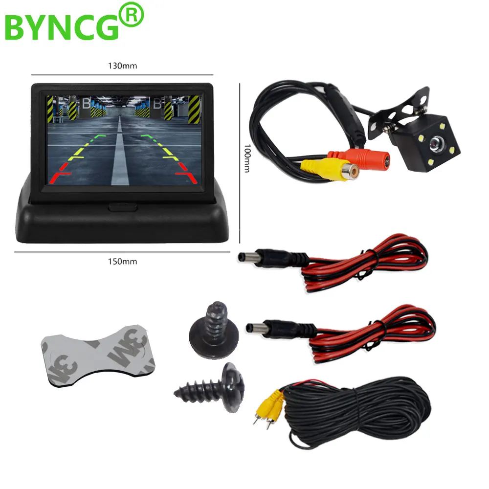 BYNCG 800*480 HD 7 дюймов TFT lcd цветной цифровой видео Запись DVR монитор парковки заднего вида монитор