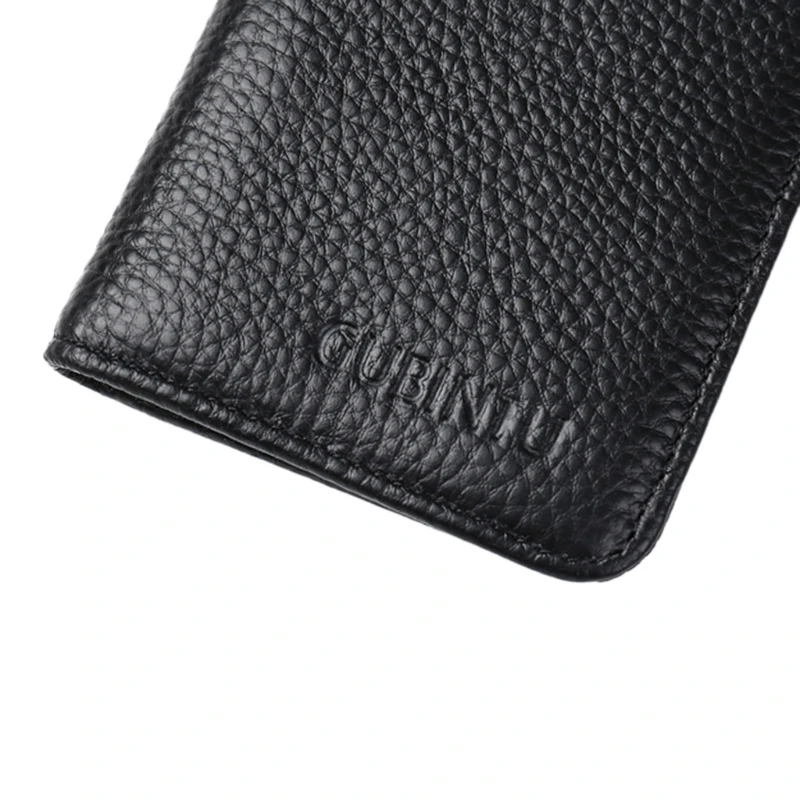 RFID передний карман бумажник кожаный бумажник мужской бизнес тонкий держатель для кредитных карт ID Чехол