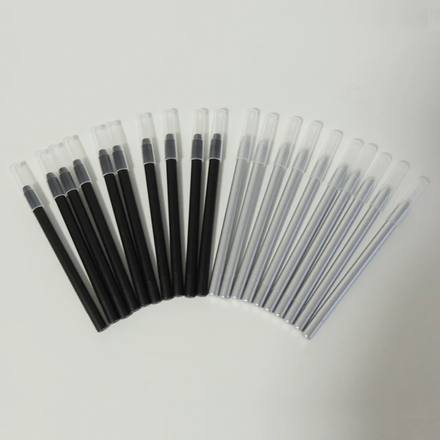 empty eyeliner pencil packing, ps plastic eyebrown pencil tube in