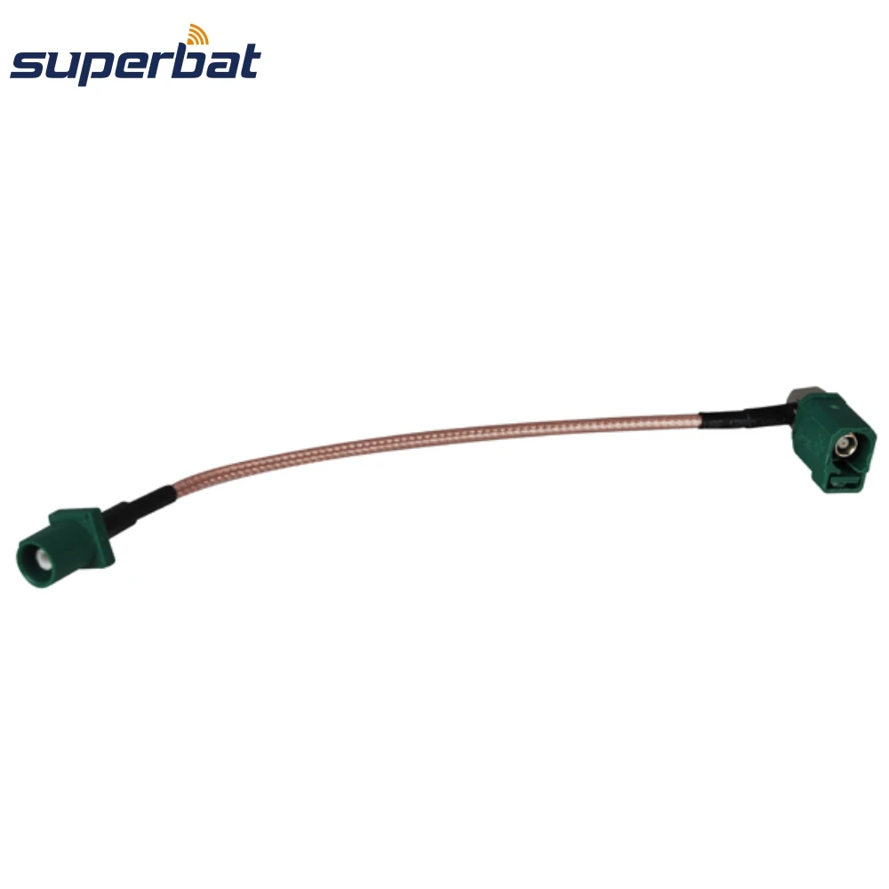 Fakra E Right Angle Connector to Male Pigtail RG316 Cable for Navigation Radio
