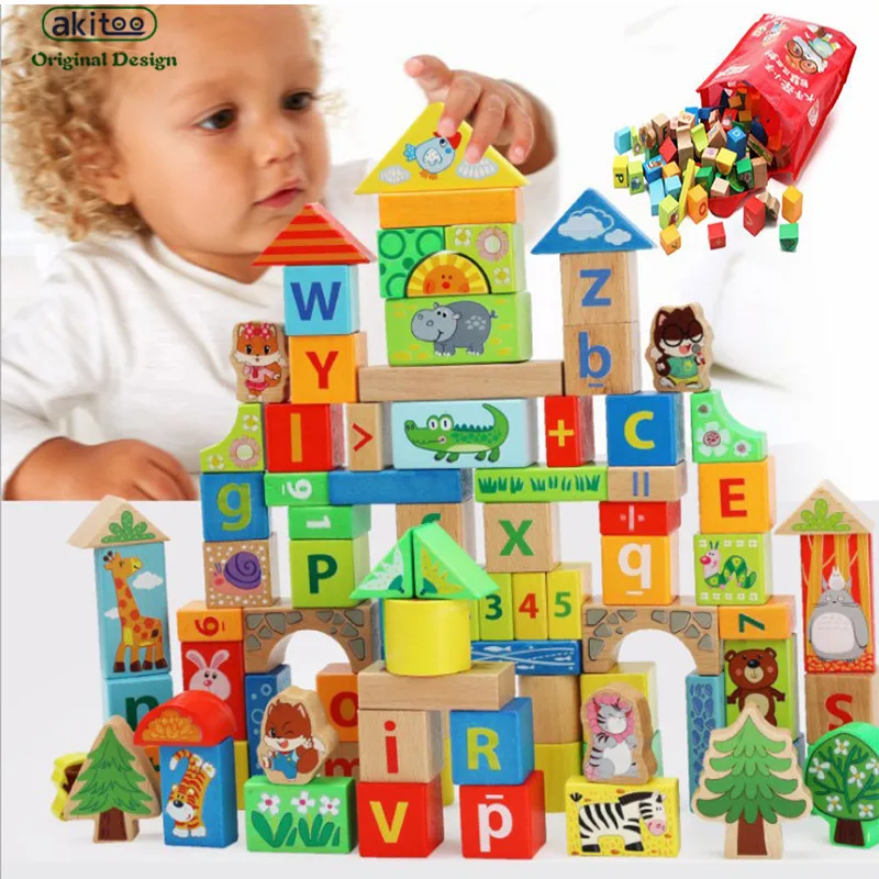 akitoo 1234 cartoon cute squirrel building blocks 88Pcs jungle animals