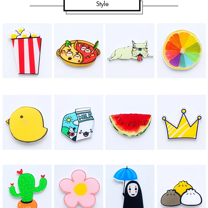 

Animal Cartoon Fridge Stickers Home Magnets for Calendars Whiteboards Refrigerator Decorative Magnets Office/ Kitchen Magnets