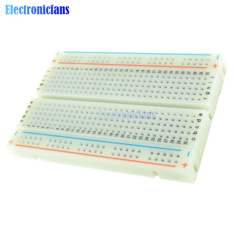 2 шт. 400 галстук Точки отверстия Универсальный Solderless PCB Макет мини тестовый протоборд DIY Хлеб доска для шины тесты платы