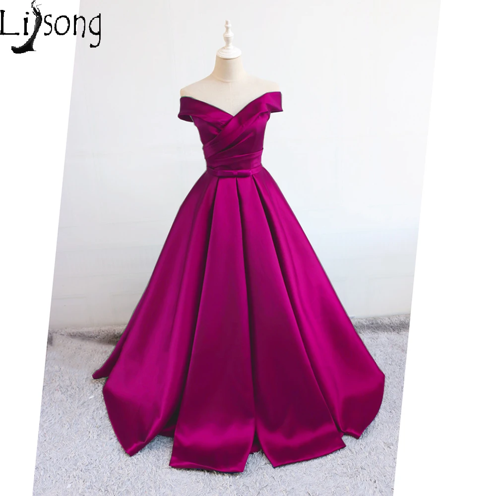 Elegant Navy Blue Women Evening Dresses Long Off Shoulder Formal Maxi Gowns Womens Party Vintage Simple Dress Vestidos Novia