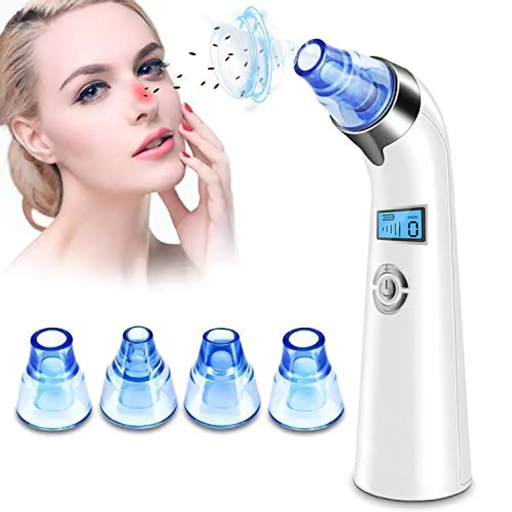 

Rechargeable LCD Display Face Electric Blackhead Remover Pore Acne Extractor Easy Use