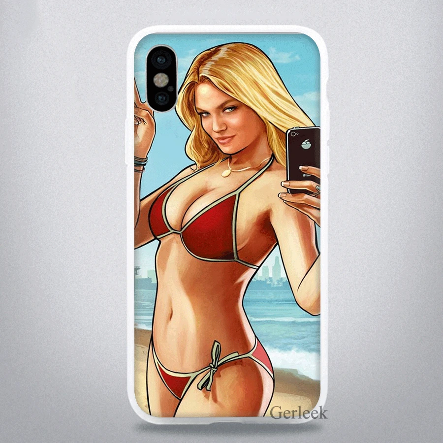 GTA 5 Чехол Для Телефона I Phone 5S 6 6S 7 8 Plus X XS XR Max чехлы|Чехлы-накладки| |