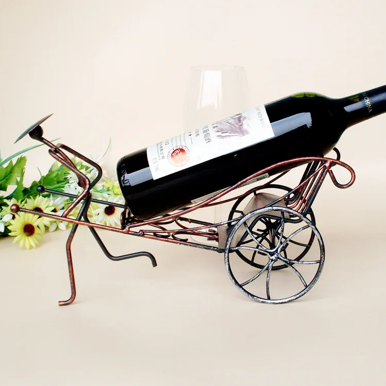 1 шт. новый список креативные железные металлические винные стойки rickshaws