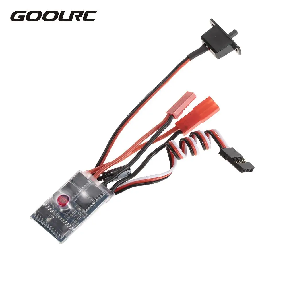 

GoolRC 10A Brushed Electronic Speed Controller ESC with Brake for 1/16 1/18 1/24 RC Cars and Boat