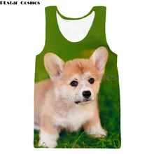 PLstar Cosmos летняя новая мода для мужчин/женщин жилет животное милая собака/лошадь/панда 3d печать o-образным вырезом повседневные топы на бретелях
