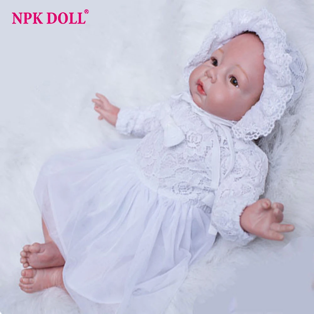 

22 inches Newborn Baby Dolls Bebe Reborn Silicone Reborn Dolls Baby Girls Toys Bonecas American Girl Doll
