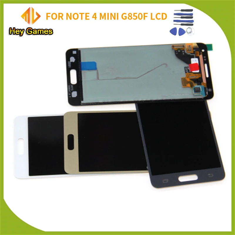 

Super AMOLED LCD For Samsung Galaxy Note 4 Mini Alpha G850 G850F G850M Display Touch Screen Digitizer black white gold