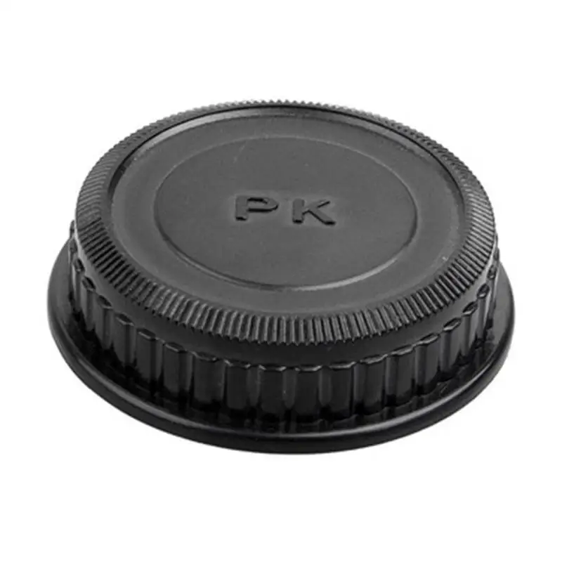 Задняя крышка для объектива Pentax PK 18-55 мм 55-300 мм 40 мм черная пластиковая защитная крышка для объектива камеры аксессуары для камеры - Цвет: Черный