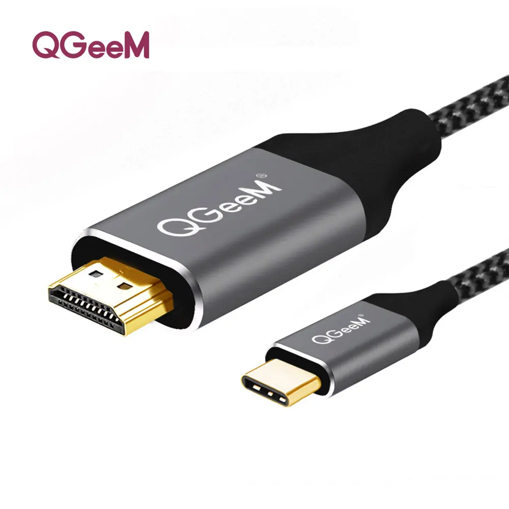 Qgeem Usb C To Hdmi 4k Cable Adapter Type C Hdmi Thunderbolt 3 For