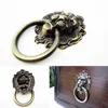 6Pcs Antique Brass Golden Vintage Bronze Metal Lion Head Furniture Door Cabinet Dresser Drawer Pull Handle Knob Ring ► Photo 2/5